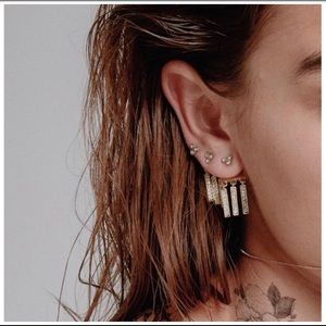 Gold plated earrings